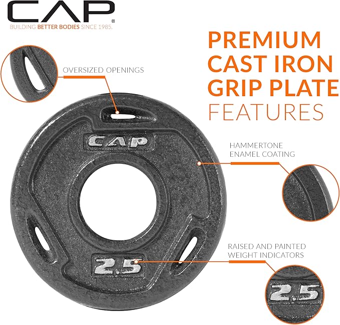 CAP Barbell 2-Inch Olympic Grip Weight Plate