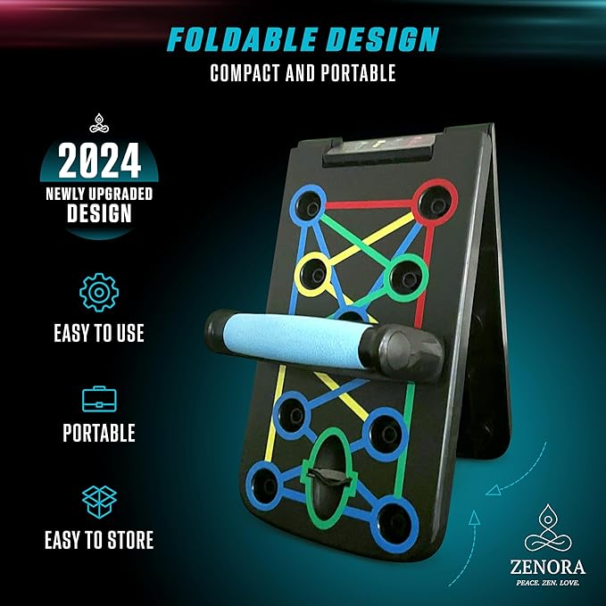 ZENORA Push Up Board 22-in-1 Push