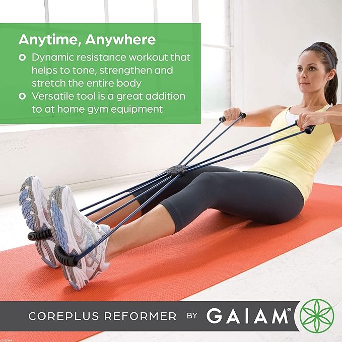 Gaiam Pilates Coreplus Reformer Resistance Band Kit -