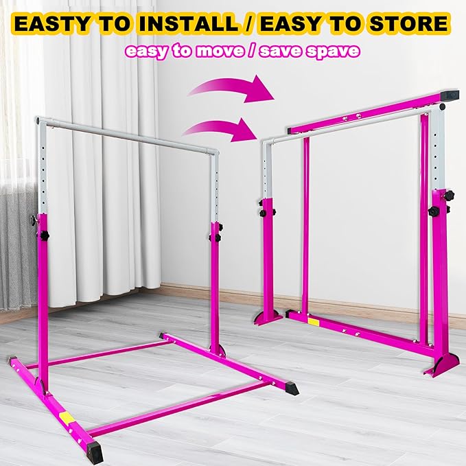 Gymnastic Bar for Kids Gymnastic Kip Bar Horizontal 3-15 Years
