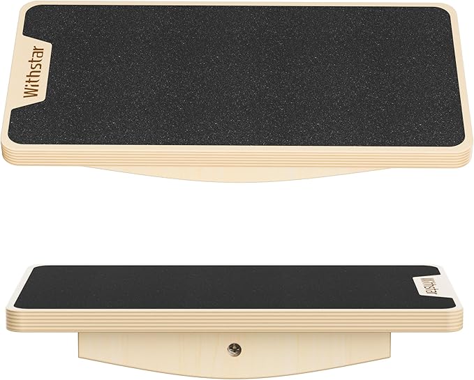 Balance Board Professional Wobble Board for Adults Anti-Slip 350LBS Balance Boards Anti-Slip Standing Desk Core Strength Wooden Balance Board