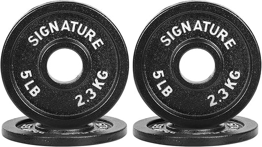 Deep Dish 2-Inch Olympic Cast Iron Weight Plates with E-Coating