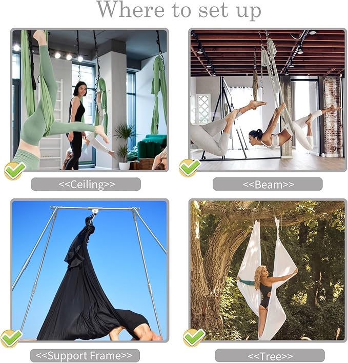 PRIOR FITNESS 5M Aerial Yoga Hammock Yoga Swing