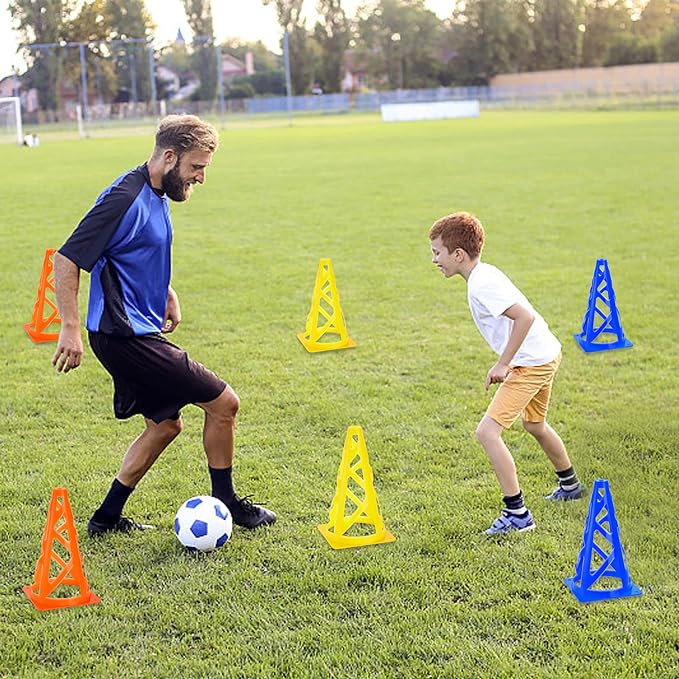 ZEAYEA 30 Pack Agility Training Sport Cone 9 Inches