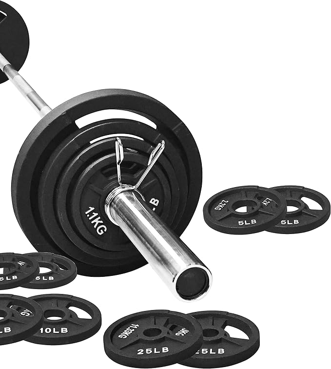 Signature Fitness Olympic 2-Inch Cast Iron Plate Weight