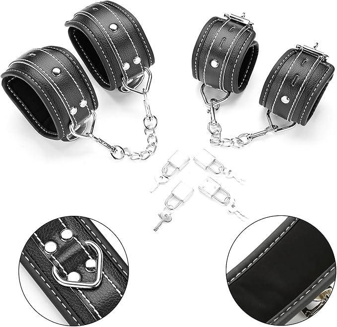 EXREIZST Adjustable Expandable 2 Silver Spreader Bar Set