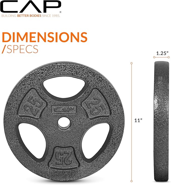 CAP Barbell Standard 1-Inch Grip Weight Plates
