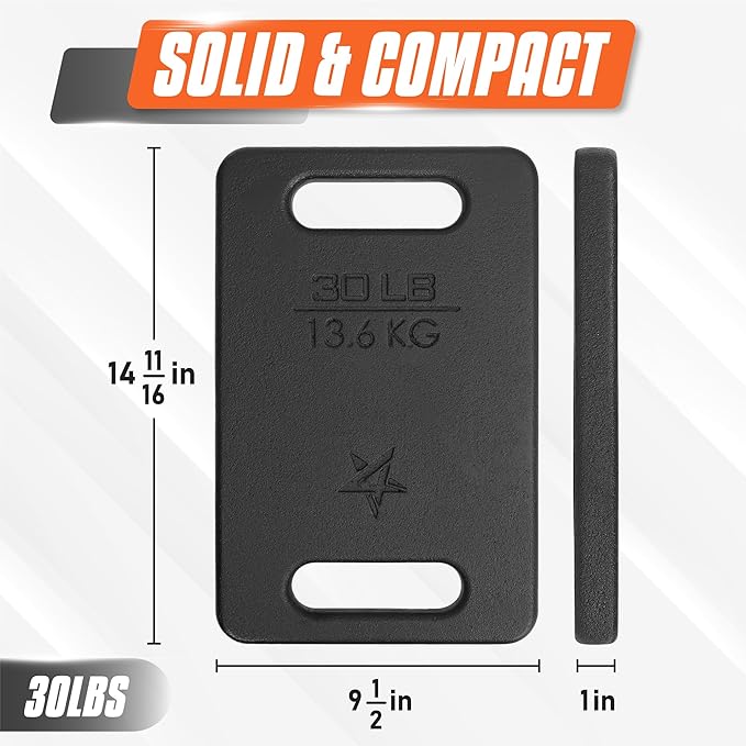 Yes4All Cast Iron Ruck Weight 10LB to 45LB