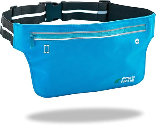 UltraSlim Fanny Waist Pack – Water Resistant Bag 24 to 43inch Waists, 6.7inch –