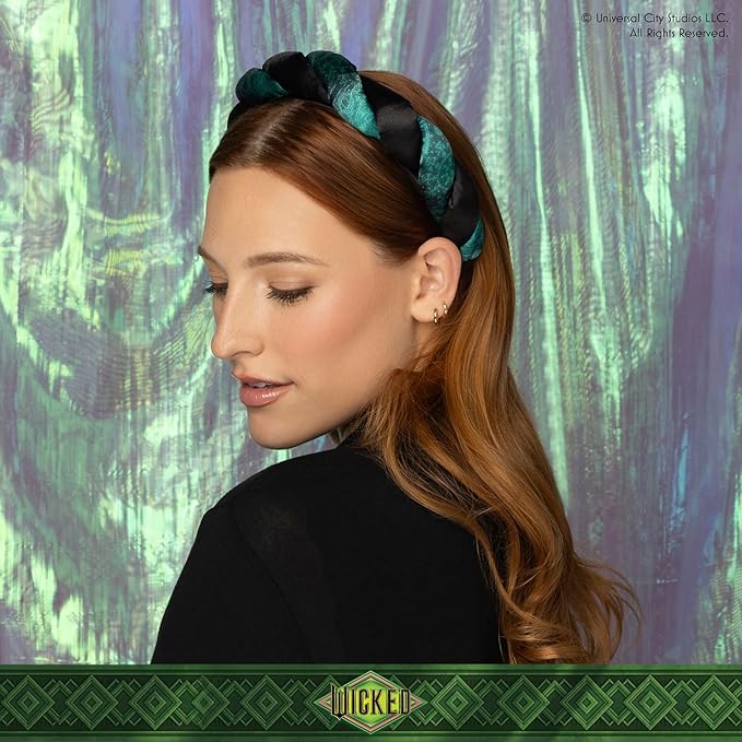 Wicked Elphaba Satin Twisted Spa Headband - Makeup Headband - Scunci by Conair