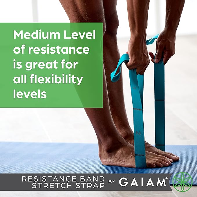 Gaiam Restore Resistance Band Stretching Strap - Stretch