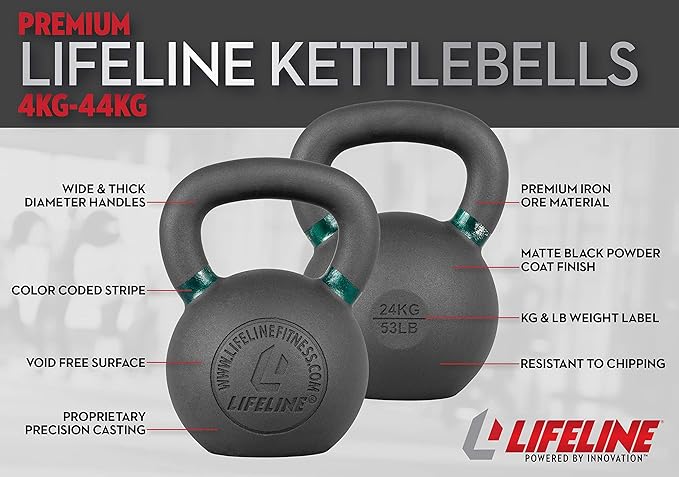 Lifeline Kettlebell Weight for Whole-Body Strength Training with Kettlebells