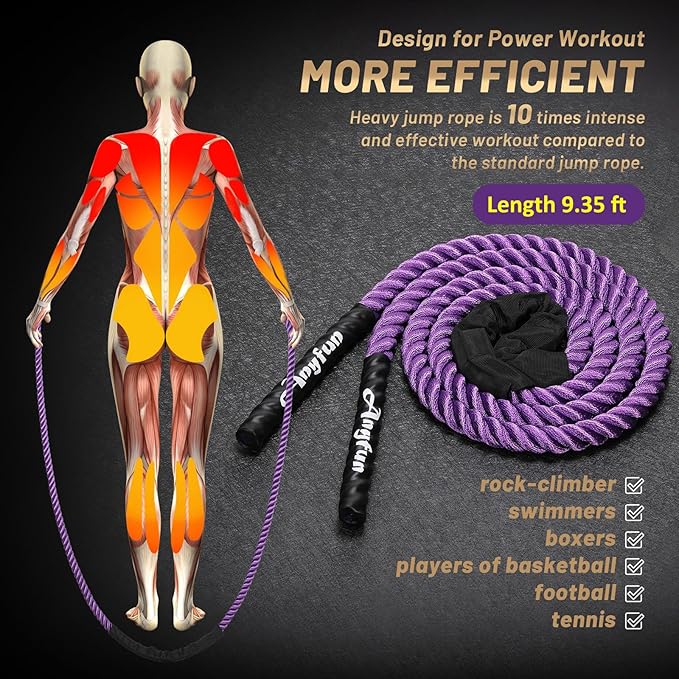Weighted Jump Rope Workout Equipment for Women Adult
