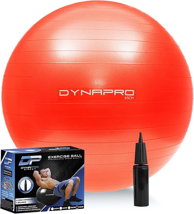 Exercise Ball – Extra Thick Eco-Friendly & Anti-Burst 2200lbs, Stability