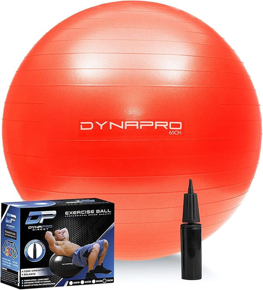 Exercise Ball – Extra Thick Eco-Friendly & Anti-Burst 2200lbs, Stability