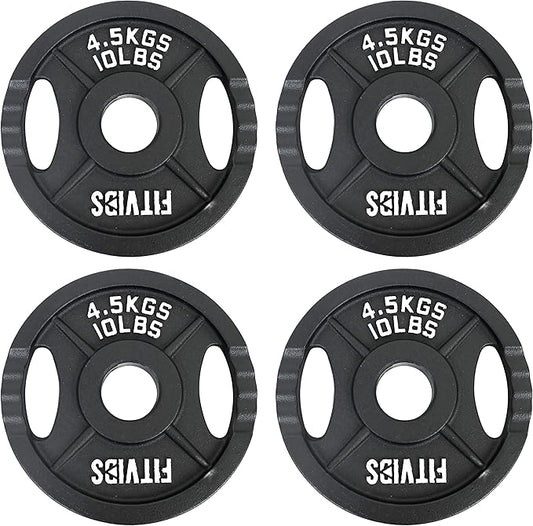 Signature Fitness Cast Iron Plate Weight Plate for Strength Training and Weightlifting, Standard or Olympic, Multiple Sizes