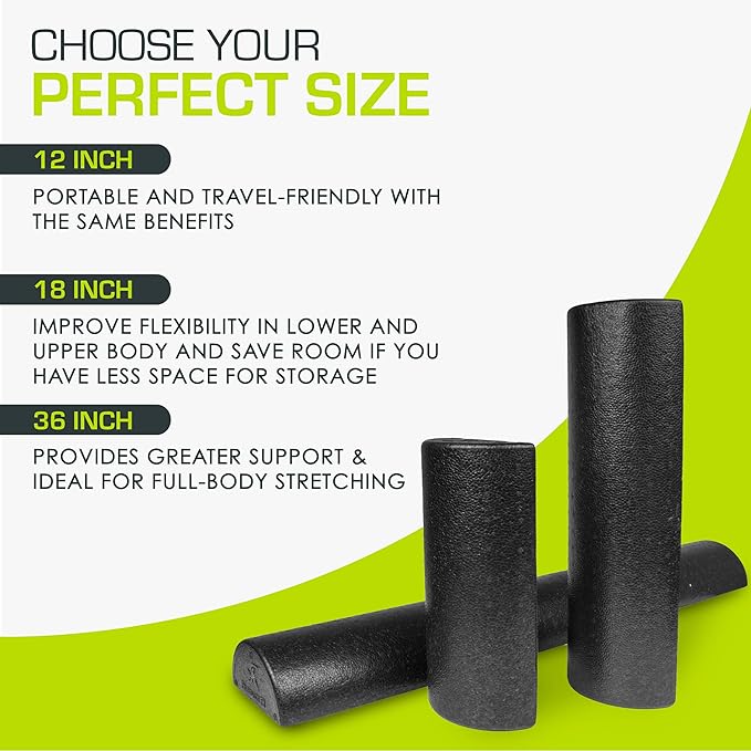 ProsourceFit High Density Foam Rollers 18 - inches