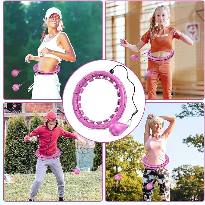 Weighted Exercise Hoop Plus Size 32 Detachable 2 in 1 Abdomen
