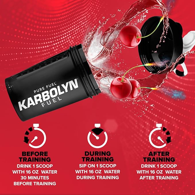 EFX Sports Karbolyn Fuel | Fast-Absorbing Carbohydrate Powder | Carb Load, Sustained Energy, Quick Recovery | Stimulant Free | 19 Servings (Cherry Bomb)
