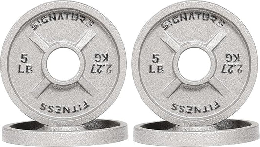 Deep Dish 2-Inch Olympic Cast Iron Weight Plates with E-Coating
