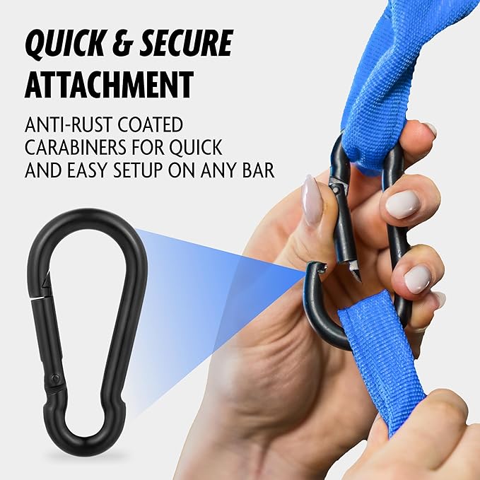 DMoose Fitness Hanging Ab Straps for Pull Up 2 Rust-Resistant