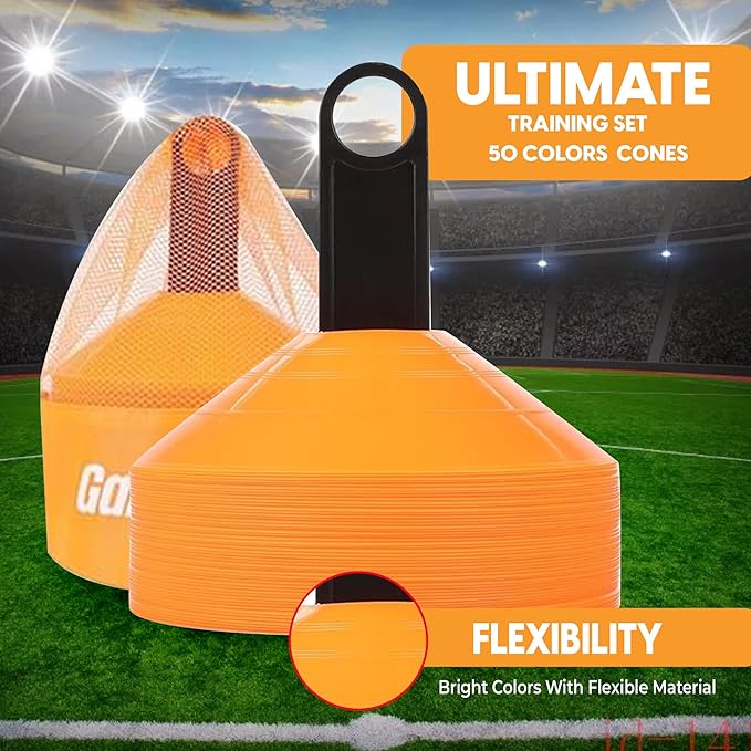 Soccer Disc Cones – Set of 50 Agility