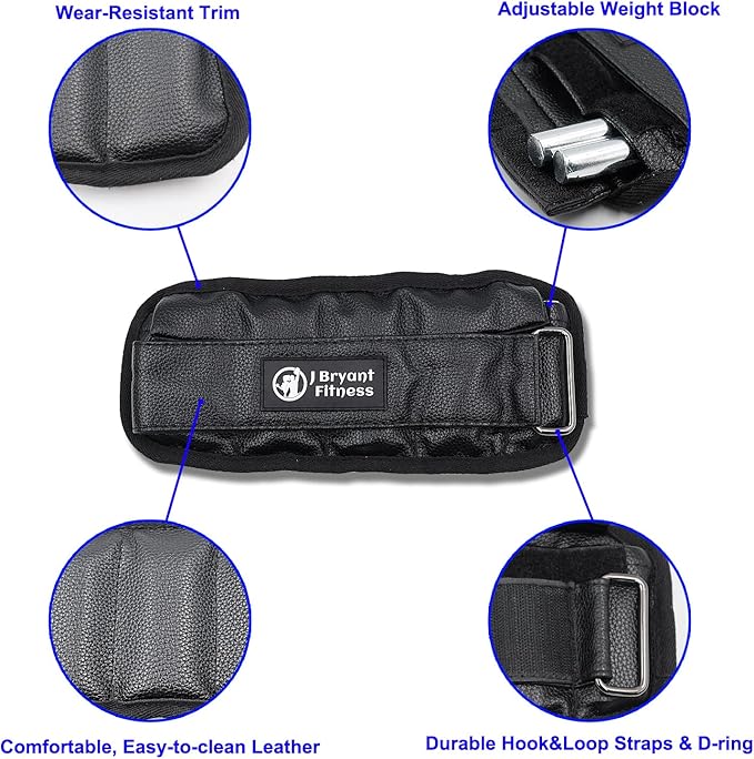 J Bryant Adjustable Wrist Weights 2 Pcs