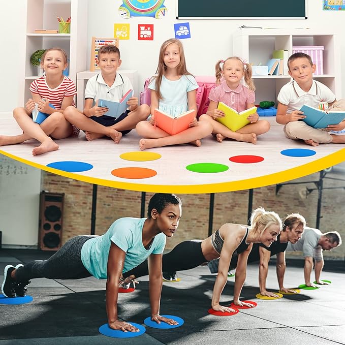 Jexine 36 Pcs Non Slip Poly Spot Markers