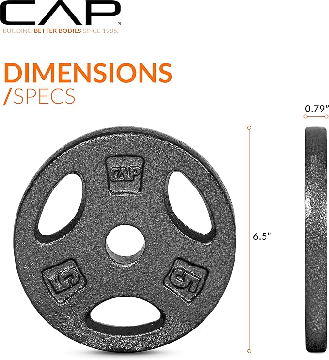 CAP Barbell Standard 1-Inch Grip Weight Plates