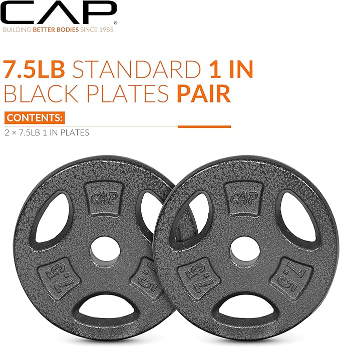 CAP Barbell Standard 1-Inch Grip Weight Plates