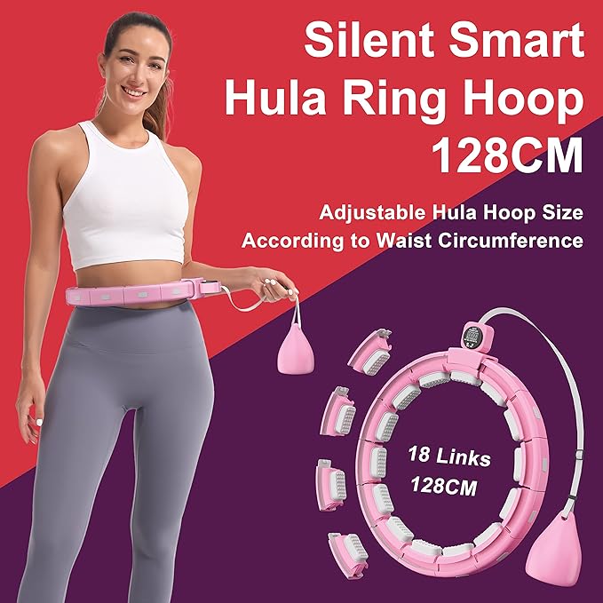 Weighted Workout Hoop for Adult Weight Loss - 50" Plus
