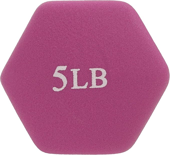 Sunny Health & Fitness Neoprene Coated Hex Shaped 2LB, 5LB, 5LB, 8LB, 8LB, 10LB 10LB