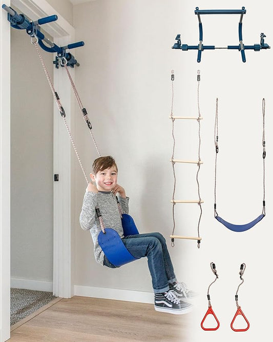 Gym1 4-Piece Doorway Swing Set includes Sensory Swing 300 Lbs