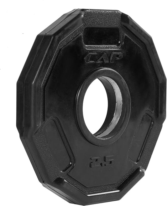 CAP Barbell 12-Sided Rubber Olympic Grip Weight Plates