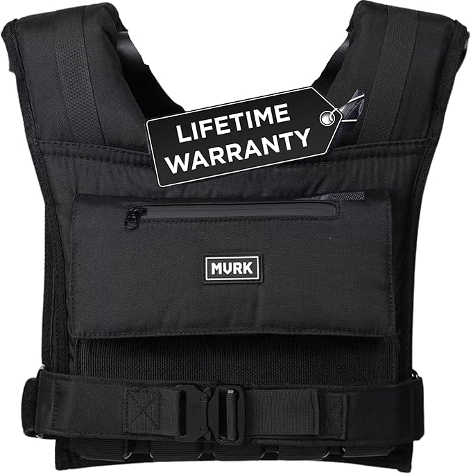 MVRK Weighted Vest Men 18lbs | 28lbs | 35lbs | 45lbs | 65lbs - Weighted Workout Vest With Removable Iron Weights, Heavy Duty Weighted Exercise Vest For Functional Training & Calisthenics - Weight Vest for Men and Women