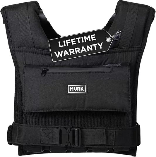 MVRK Weighted Vest Men 18lbs | 28lbs | 35lbs | 45lbs | 65lbs - Weighted Workout Vest With Removable Iron Weights, Heavy Duty Weighted Exercise Vest For Functional Training & Calisthenics - Weight Vest for Men and Women