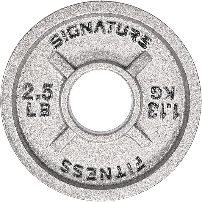 Signature Fitness Deep Dish 2-Inch Olympic Cast Iron