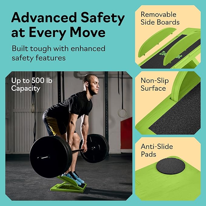 slant Board Turns Into balance board - Premium Calf Stretcher and Wobble Board for Effective Calf Stretching and Squats