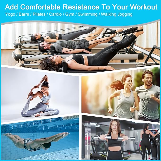 Wrist and Ankle Weights for Women Men, Wearable Strong Arm & Leg Weights Set of 2 (1Lb Each), Adjustable Ankle Weights for Home Gym, Yoga, Walking, Running, Dance, Pilates, Cardio, Aerobics