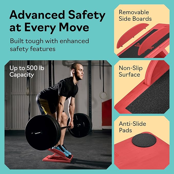 slant Board Turns Into balance board - Premium Calf Stretcher and Wobble Board for Effective Calf Stretching and Squats