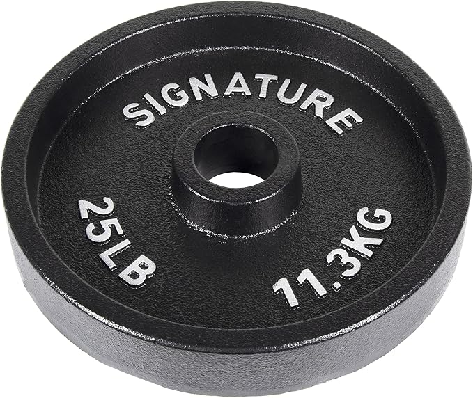 Signature Fitness Deep Dish 2-Inch Olympic Cast Iron