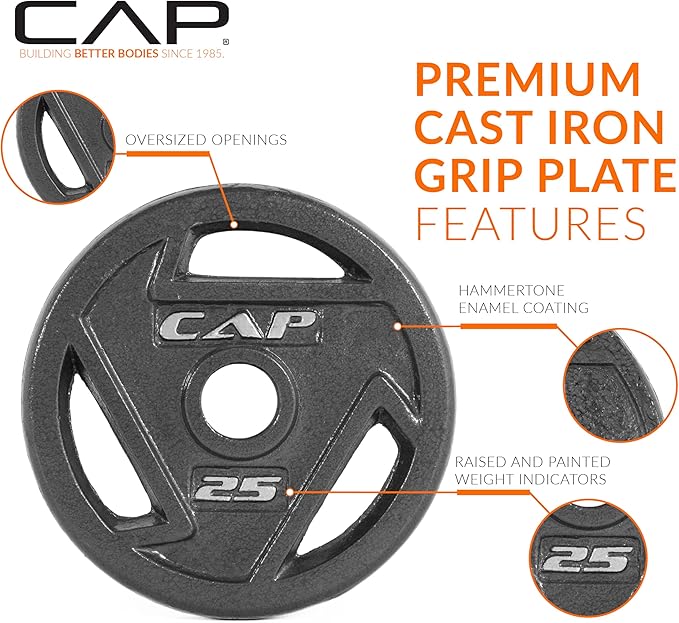 CAP Barbell 2-Inch Olympic Grip Weight Plate