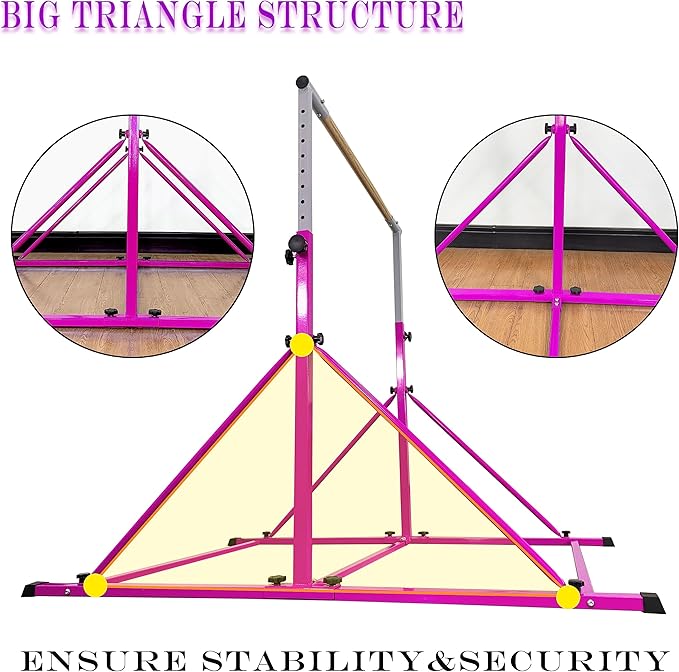 Gymnastic Bar For Kids and Teenage Ages 3-25 5 FT 6 FT 5 FT 6 FT
