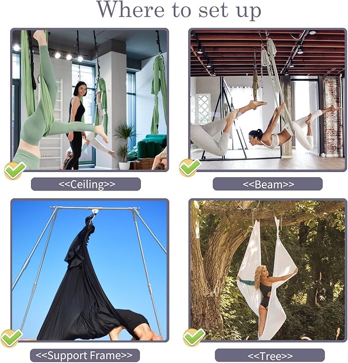 PRIOR FITNESS 5M Aerial Yoga Hammock Yoga Swing