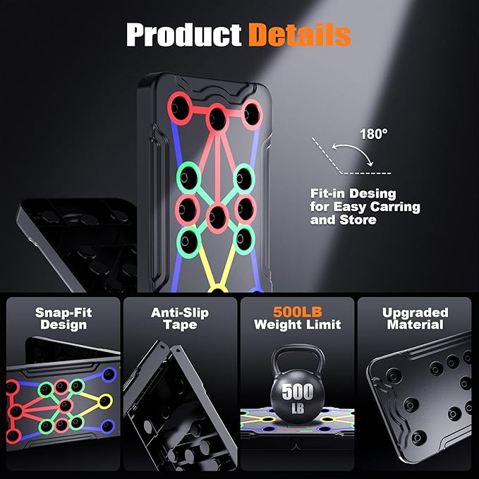 Solid Push Up Board Home Workout Equipment Multi-Functional