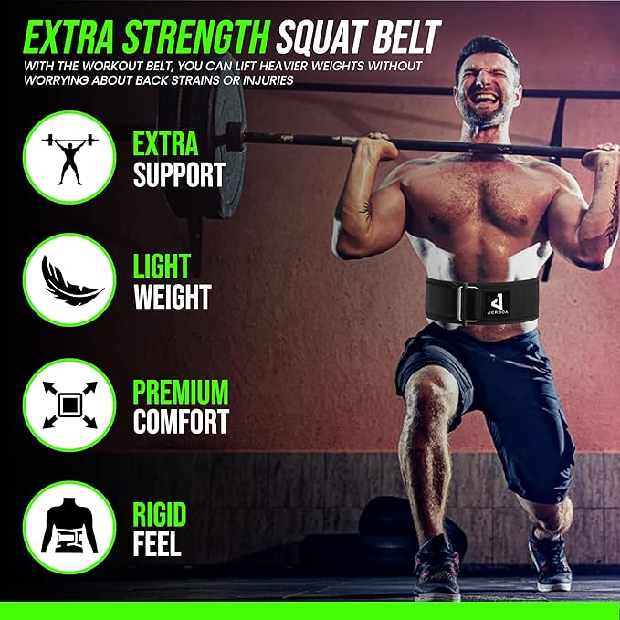 JERBOA Quick Self-Locking Weight Lifting Belts for Men