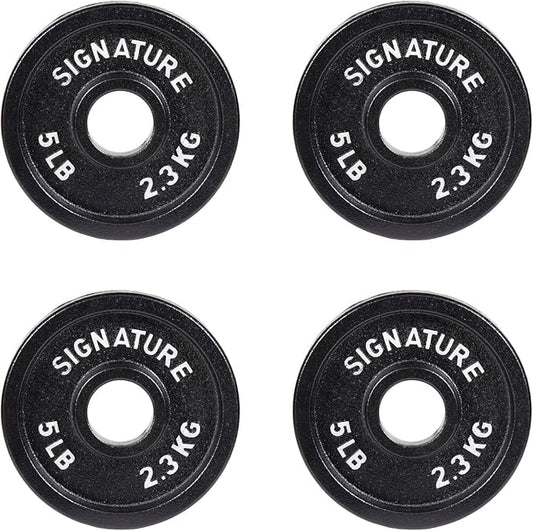 Signature Fitness Deep Dish 2-Inch Olympic Cast Iron