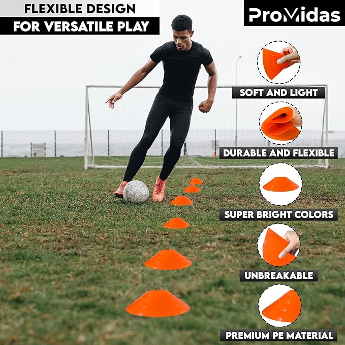 Soccer Cones for Training - (24 50 & 100 Pcs)