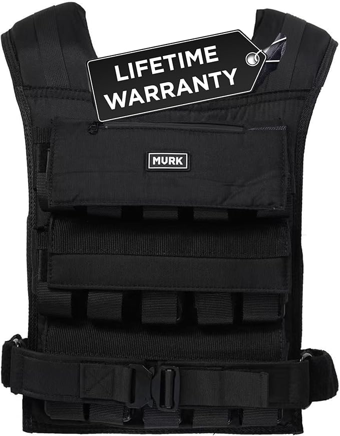 MVRK Weighted Vest Men 18lbs | 28lbs | 35lbs | 45lbs | 65lbs - Weighted Workout Vest With Removable Iron Weights, Heavy Duty Weighted Exercise Vest For Functional Training & Calisthenics - Weight Vest for Men and Women