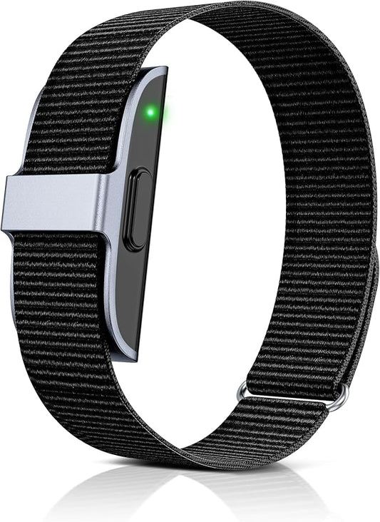 Sleep & Fitness Tracker for Women Men | 24/7 Heart Rate, Blood Oxygen & Stress Monitor | Step & Calorie Counter | IP68 Waterproof Activity Tracker, Black (No App Subscription)